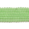 Imitation Jade Frosted Glass Bead Strands EGLA-A039-J4mm-MD01-1