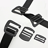 WADORN 6Pcs 3 Style Zinc Alloy Adjustable Buckles FIND-WR0010-85-5