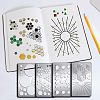 Fingerinspire 4Pcs 4 Style Custom 304 Stainless Steel Cutting Dies Stencils DIY-FG0002-08-1