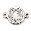 Religion 304 Stainless Steel Connector Charms STAS-L270-09P-1