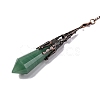 Natural Green Aventurine Pointed Dowsing Pendulum Big Pendants G-H285-06R-A17-3