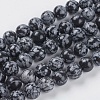 Natural Snowflake Obsidian Beads Strands X-G-G515-10mm-01-1