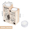 SUPERDANT Wooden Candle Holder and Candles Set AJEW-SD0001-13A-2