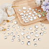 GOMAKERER 72Pcs 3 Style Irregular Rhombus Glass Sew On Rhinestone GLAA-GO0001-14-5