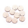 Ion Plating(IP) 304 Stainless Steel Charms STAS-E455-05RG-15mm-2