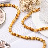 Natural Gold Tiger Eye Beads Strands X-G-G212-8mm-18-6