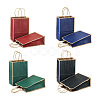 Biyun 16Pcs 4 Colors Rectangle Kraft Paper Carrier Bags CARB-BY0001-02-2