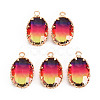 Gradient Color Glass Pendants GLAA-S193-006-B05-1