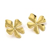 304 Stainlee Steel with Rhinestone Studs Earring EJEW-Z045-08G-2