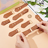 Fingerinspire 6 Sets PU Imitation Leather Sew on Toggle Buckles FIND-FG0001-83-3