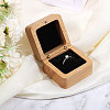 Wooden Jewelry Storage Magnetic Gift Case CON-WH0095-79B-4