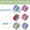 SUNNYCLUE 6 Rolls 6 Colors Segment Dyed Polyester Thread NWIR-SC0001-02-2