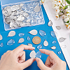 Unicraftale DIY Blank Teardrop Dome Pendant Making Kit DIY-UN0005-01-4