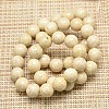 Natural Fossil Round Beads Strands X-G-I108-8mm-2