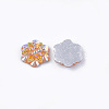 Resin Rhinestone Cabochons CRES-T012-04D-3
