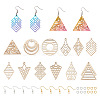 DIY Geometry Earring Making Kit DIY-TA0005-46-2