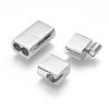 304 Stainless Steel Magnetic Clasps with Glue-in Ends STAS-G143-64P-3