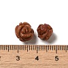 Synthetic Goldstone Carved Flower Beads G-O156-B-31-3