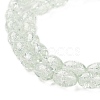 Transparent Crackle Glass Beads Strands X-DGLA-S085-6x8-01-3