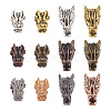 24 Pcs 12 Styles Tibetan Style Alloy Beads FIND-TA0001-32-1