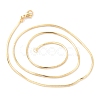 Brass Snake Chain Necklaces X-NJEW-I247-03G-2