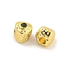 Brass Micro Pave Clear Cubic Zirconia Beads KK-G490-17G-01-2