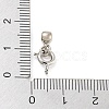 Brass Spring Ring Clasps and Silicone Beads KK-WH0052-04P-3