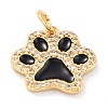 Real 18K Gold Plated Brass Micro Pave Cubic Zirconia Charms ZIRC-L100-085G-02-2