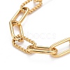 304 Stainless Steel Paperclip Chain Bracelets X-BJEW-F412-02G-2