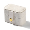 Rectangle PU LeatherJewelry Ring Storage Boxes CON-K002-06D-1