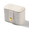 Rectangle PU LeatherJewelry Ring Storage Boxes CON-K002-06D-1