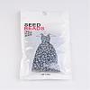 DIY Craft Beads 6/0 Ceylon Round Glass Seed Beads X-SEED-A011-4mm-156-3