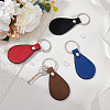 SUPERFINDINGS 8Pcs 4 Colors PU Leather Pendant Keychain FIND-FH0007-87-4
