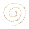 Brass Cable Chains Necklace for Women NJEW-P265-32G-3