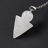 Natural Quartz Crystal Cone Dowsing Pendulum Pendants G-G983-04P-09-4