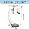 SUNNYCLUE 1 Set Golden Plated T Bar Iron Key Storage Jewelry Rack ODIS-SC0001-03A-2