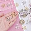 Unicraftale 12Pcs 2 Colors 201 Stainless Steel Filigree Charms STAS-UN0029-90-2