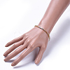 Electroplate Glass Beads  Stretch Bracelets BJEW-JB04404-4