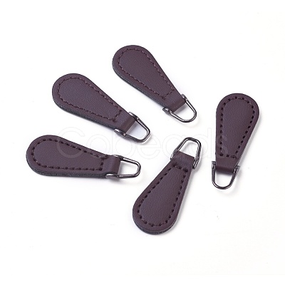 PU Leather Zipper Puller FIND-WH0044-02-1