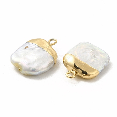 Baroque Natural Keshi Pearl Pendants PEAR-P004-18KCG-1