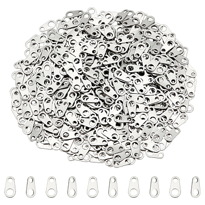 Unicraftale 1000Pcs 316 Surgical Stainless Steel Chain Tabs STAS-UN0053-18-1