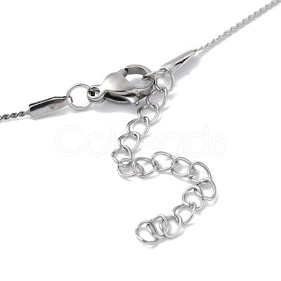 Non-Tarnish 304 Stainless Steel Round Ball Pendant Necklaces for Women NJEW-D056-01A-01P-1