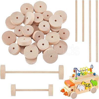 Olycraft Birchwood Wheel and Birchwood Sticks DIY-OC0005-59-1