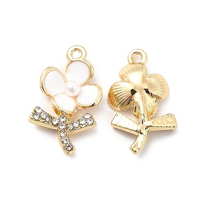 Alloy Rhinestone Enamel Pendants ENAM-K020-02C-1