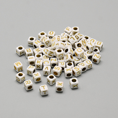 Cheriswelry Plating Acrylic Beads SACR-CW0001-07-1