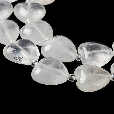 Natural Quartz Crystal Beads Strands G-E614-A25-01-1