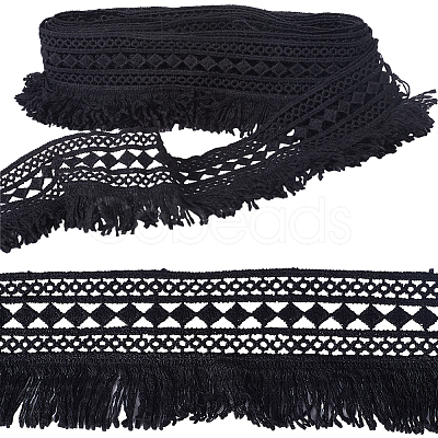 Gorgecraft 7.5 Yards Polyester Fringe Tassel Trim DIY-GF0009-05B-1