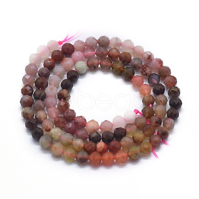 Natural Multi-Color Agate Beads  Strands G-D0013-19-1