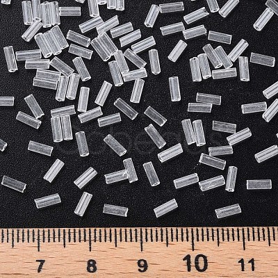 Transparent Glass Bugle Beads SEED-N005-001-C16-1