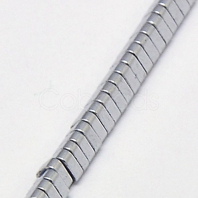 Electroplate Non-magnetic Synthetic Hematite Beads Strands G-J174-3x3mm-M-1